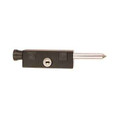 Emtek Keyed Patio Door Bolt in Bronze finish, model 206012, front-facing view showing keyway
