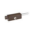 Emtek Keyed Patio Door Bolt in Bronze finish, model 206012, side profile view