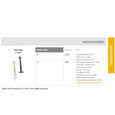 Emtek 2232 Baseboard Door Stop 3-Inch finish availability chart listing all available finish options