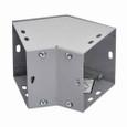 B-Line Eaton series wireway elbow fitting, Lay-in, 90° elbow, combo opening, 1, Galvanized steel, ANSI 61 gray acrylic electrocoat finish, 8" X 8"
