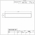 Don-Jo CR-060 Closer Reinforcement Plate, 12" x 1-3/4", 16 Gauge Steel