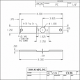 Don-Jo CV-86 Conversion Plate, 8" x 1-1/4", 1/4" Gauge Steel, Prime Coated