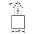 American Lock A1167UN Rekeyable Padlock with Boron Shackle 1-1/2in (38mm) Wide Solid Aluminum, Uncombinated Master Lock