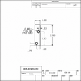 Don-Jo OH-100 PC Frame Filler for Concealed Overhead Stop in Steel with Prime Coat Finish