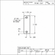 Don-Jo FF-35 Frame Filler Plate 1.25" x 3.5" in 10-Gauge Steel