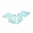 B-Line Eaton series strut fittings and accessories, 2.06" Height, 3.5" Length, 1.62" Width, .71lbs, Aluminium, Four hole double corner wing fitting, 9
