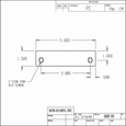 Don-Jo SHF-50 Hinge Filler Plate 5" x 1-1/2" in 10-Gauge Steel