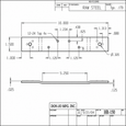 Don-Jo HR-150 Hinge Reinforcement Plate — 10" x 1-1/2", 7 Gauge Steel
