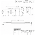 Don-Jo HR-190 Hinge Reinforcement Plate 10" x 1-1/2" in 7-Gauge Steel