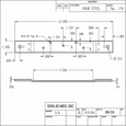 Don-Jo HR-218 Hinge Reinforcement Plate 12" x 1-1/4" in 7 Gauge Steel