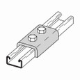 B-Line Eaton series strut fittings and accessories, .81" Height, 3.5" Length, 2.12" Width, .84lbs, Steel, Two hole splice clevis, Thickness 7/32 in, F