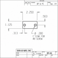 Don-Jo EF-161 Latch Filler Plate 2-1/4" x 1-1/8" Steel, Prime Coated