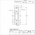 Don-Jo SRE-478 Strike Reinforcement Plate 4-7/8" x 1-1/4" 16-Gauge Steel
