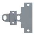 Don-Jo TL Temporary Lock Filler Plate 4-7/8" x 1-1/4" 13 Gauge Steel for Commercial Doors