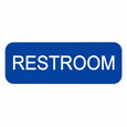 Don-Jo HS-9070-48 Title 24 Restroom Door Sign — 1-3/4" x 6", Blue Plastic with Braille