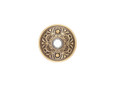 Emtek 2406 American Designer Brass Doorbell with Plate & Button - Lancaster Rosette