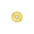 Emtek 2407 American Designer Brass Doorbell with Plate & Button - Ribbon & Reed Rosette
