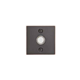 Emtek 2459 Contemporary Brass Doorbell with Plate & Button - Square Rosette