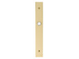 Emtek 2441 STRETTO Brass Doorbell with Plate & Button with 1-1/2" x 11" Rosette STRETTO Plate