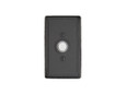 Emtek 2433 Wrought Steel Doorbell with Plate & Button with #3 Rosette