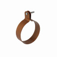 B-Line Eaton series split clamps, Steel, 4" pipe size, 200 lb design load, 1/4"-20X1" bolt size, Ring and bolt hanger