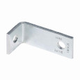 B-Line Eaton series strut fittings and accessories, 1.87" Height, 4" Length, 1.62" Width, .60lbs, Steel, Two hole corner angle, Electro-plated zinc