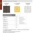 Emtek Emtek 91014 Residential Plain Bearing Hinges (Pair), 4" x 4" with Square Corners, Plated Steel EMTEK-91014