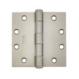 Emtek 92015 Heavy Duty Plain Bearing Hinges (Pair), 4-1/2" x 4-1/2" with Square Corners, Plated Steel