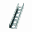 B-Line Eaton series strut channel, 1" channel height, 240" channel length, 1.62" channel width, Steel, 12 Gauge, SH hole pattern, B42 channel type, St