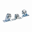 B-Line Eaton series strut fittings and accessories, 2.8125" Height, 2.8125" Length, 2.8125" Width, 8.89lbs, Steel, Pipe roller, Design load 2000 lbs.,