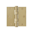 Emtek 94013 Heavy Duty Ball Bearing Hinges (Pair), 3-1/2" x 3-1/2" with Square Corners, Plated Steel