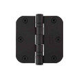Emtek 94033 Heavy Duty Ball Bearing Hinge, 3-1/2" x 3-1/2" with 5/8" radius corners, Flat Black finish