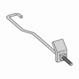 B-Line Eaton series beam clamps, Steel, Used with , J-hook, 3", Electro-plated zinc