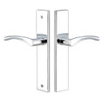Emtek Emtek 8141 STRETTO Narrow Trim Lockset, 2" x 10" Modern Rectangular Non-Keyed, Brass Tubular, Passage EMTEK-8141