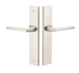 Emtek Emtek 8141 STRETTO Narrow Trim Lockset, 2" x 10" Modern Rectangular Non-Keyed, Brass Tubular, Passage EMTEK-8141