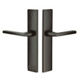 Emtek Emtek 8141 STRETTO Narrow Trim Lockset, 2" x 10" Modern Rectangular Non-Keyed, Brass Tubular, Passage EMTEK-8141
