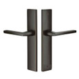 Emtek Emtek 8141 STRETTO Narrow Trim Lockset, 2" x 10" Modern Rectangular Non-Keyed, Brass Tubular, Passage EMTEK-8141