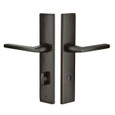 Emtek Emtek 8241 STRETTO Narrow Trim Lockset, 2" x 10" Modern Rectangular Non-Keyed, Brass Tubular, Privacy EMTEK-8241