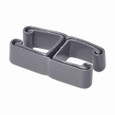 B-Line Eaton series strut fittings and accessories, 1.6245" Height, .75" Length, 1.6245" Width, Steel, Profile end cap