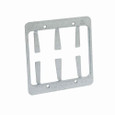 B-Line Eaton series data and low support fasteners, Double gang bracket, Grey, Pre-galvanized, Steel, Bracket mount, Communication and low , Maximum