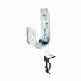 B-Line Eaton series data and low support fasteners, 360° rotation, Cable to t-bar fastener, Ceiling mount, 2" hook, 1 J-hook, Pre-galvanized, Load ca