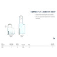 ABUS ABUS Galvanized Steel Butterfly Lockout Hasp ABU-1802X