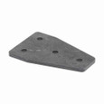 B-Line Eaton series strut fiberglass channel and fittings, 3.5" Height, 5.37" Length, 1.62" Width, 0.232lbs, Steel, Four hole flat gusset tee plate