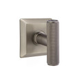 The Ace Knurled Knob with Quincy Rosette in Pewter