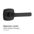 Emtek Emtek Modern Designer Brass Leverset - Spencer Lever, Passage Set EMTEK-LEVERSETS-SPENCER-PASSAGE