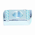 B-Line Eaton series strut channel, nuts, all threaded rod, Steel, Channel nuts, Spring nut, Yellow zinc chromate, M6 x 1 thread size