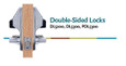 Alarm Lock Alarm Lock PDL5300 Series - Double Sided Pushbutton Cylindrical Lock with Prox Reader ALA-PDL5300
