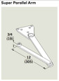 Dormakaba DORMA 8956 Series Surface Closer, SPAT-Super Parallel Arm Thumb Turn Hold Open, Adjustable Size 5-6 DOR-8956-SPAT