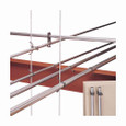 B-Line Eaton series acoustical tee and t-bar fasteners, Acoustical tee, 1" Height, 1" Length, 1" Width, 0.062lbs, Conduit size: 0.5" EMT, Top mount T-