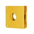 Don-Jo 6-CW 6 CW Wrap Around Plate 4" x 4-1/2" for Deadbolts with 2-3/8" Backset and 1-3/4" Door